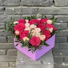 Цветочная композиция из Розы в коробке в Ищёрской