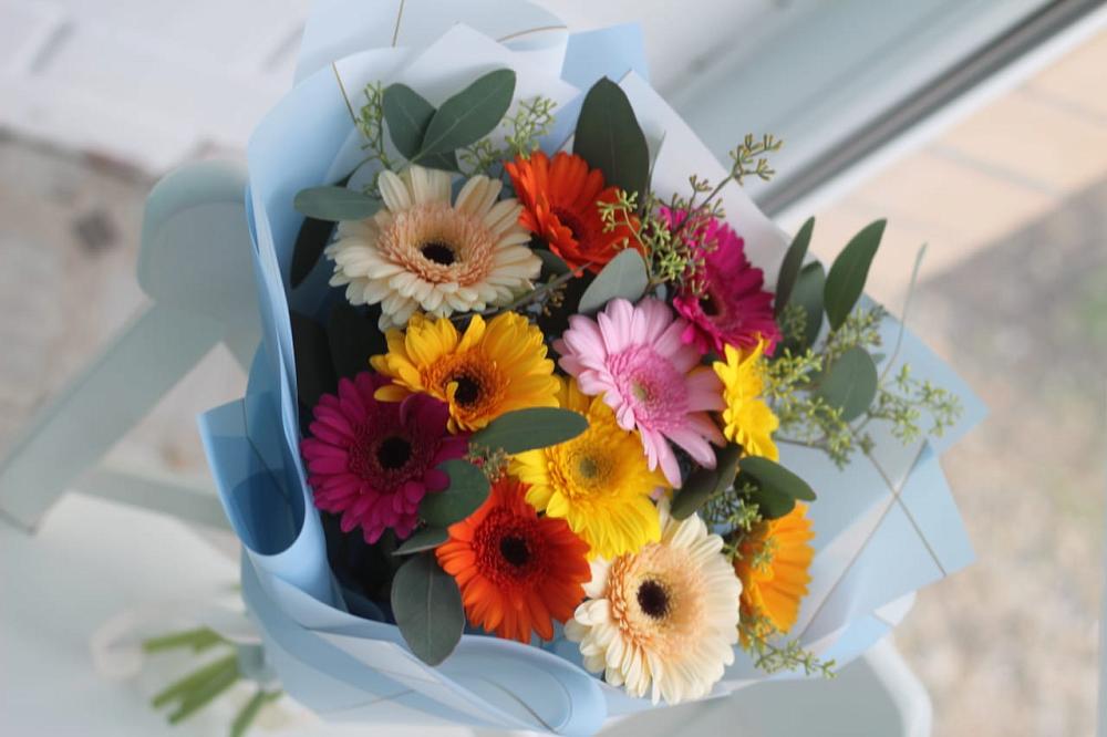 Букет цветов из: Герберы в Ищёрской