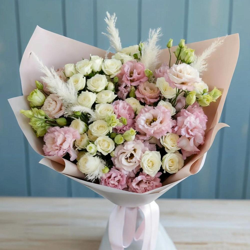 Букет цветов из: Альстромерии и Розы в Ищёрской