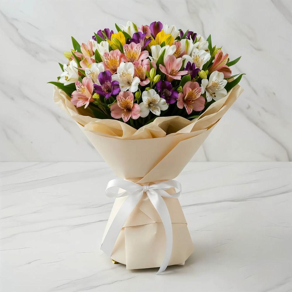 Букет цветов из: Альстромерии в Ищёрской