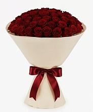 Букет 101 Бордовая роза Блэк Бакарра в Ищёрской