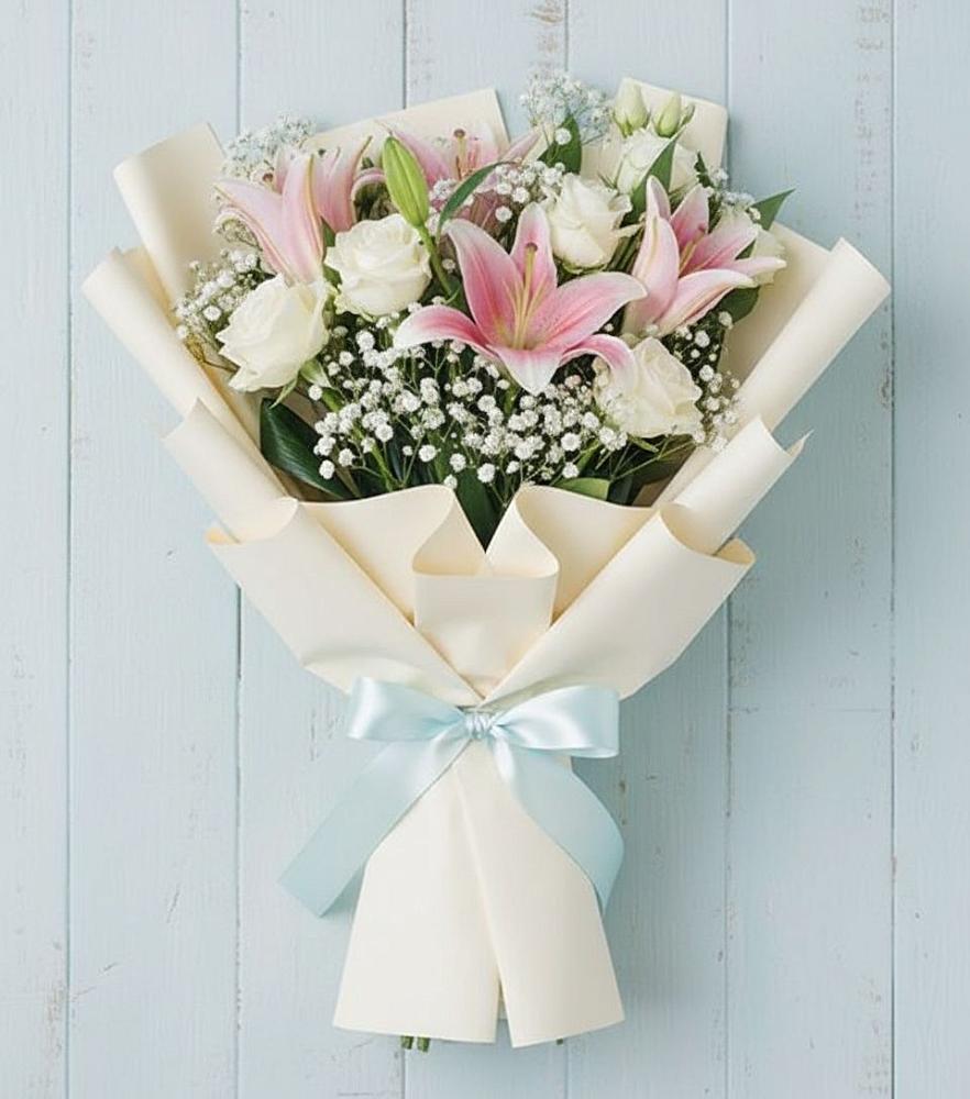 Букет цветов из: Лилии в Ищёрской