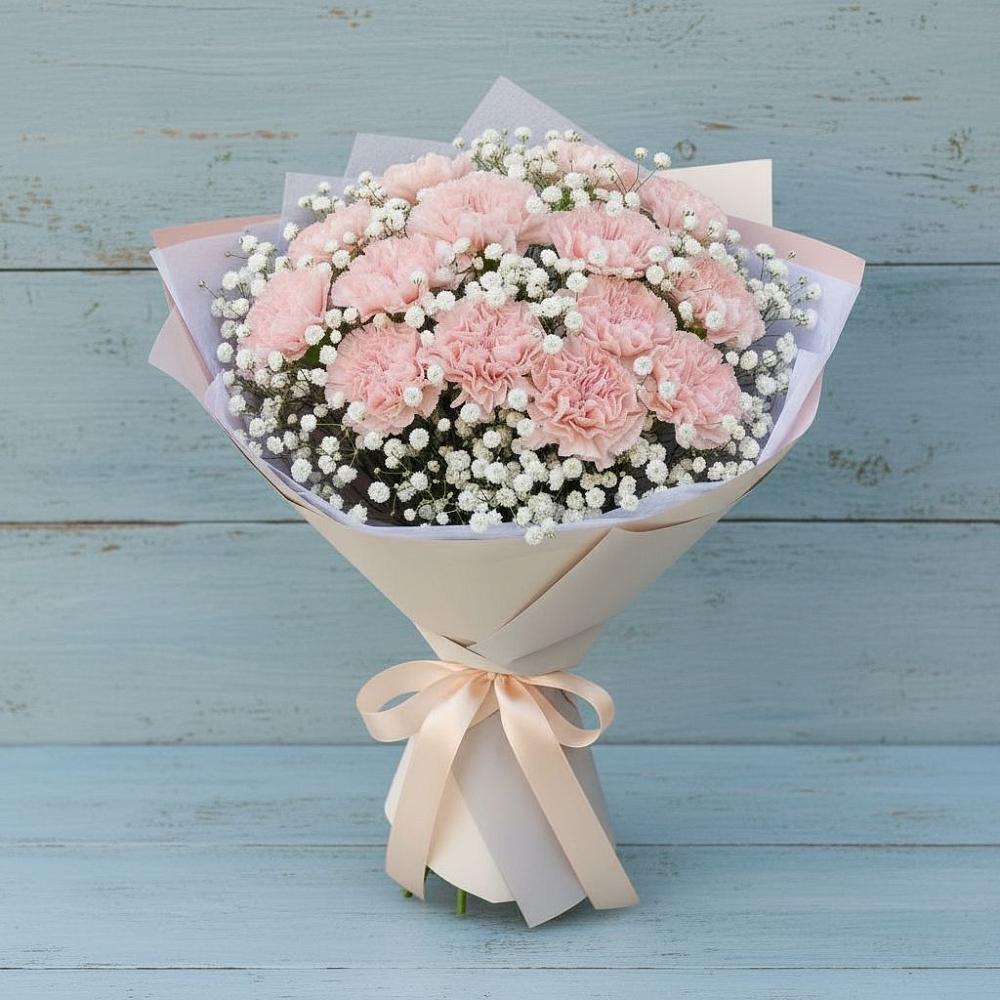 Букет цветов из: Гвоздики в Ищёрской