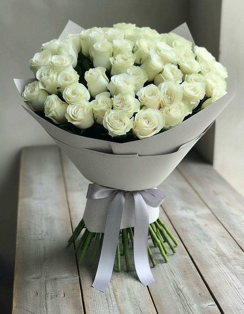 Букет 35 Белых роз в Ищёрской