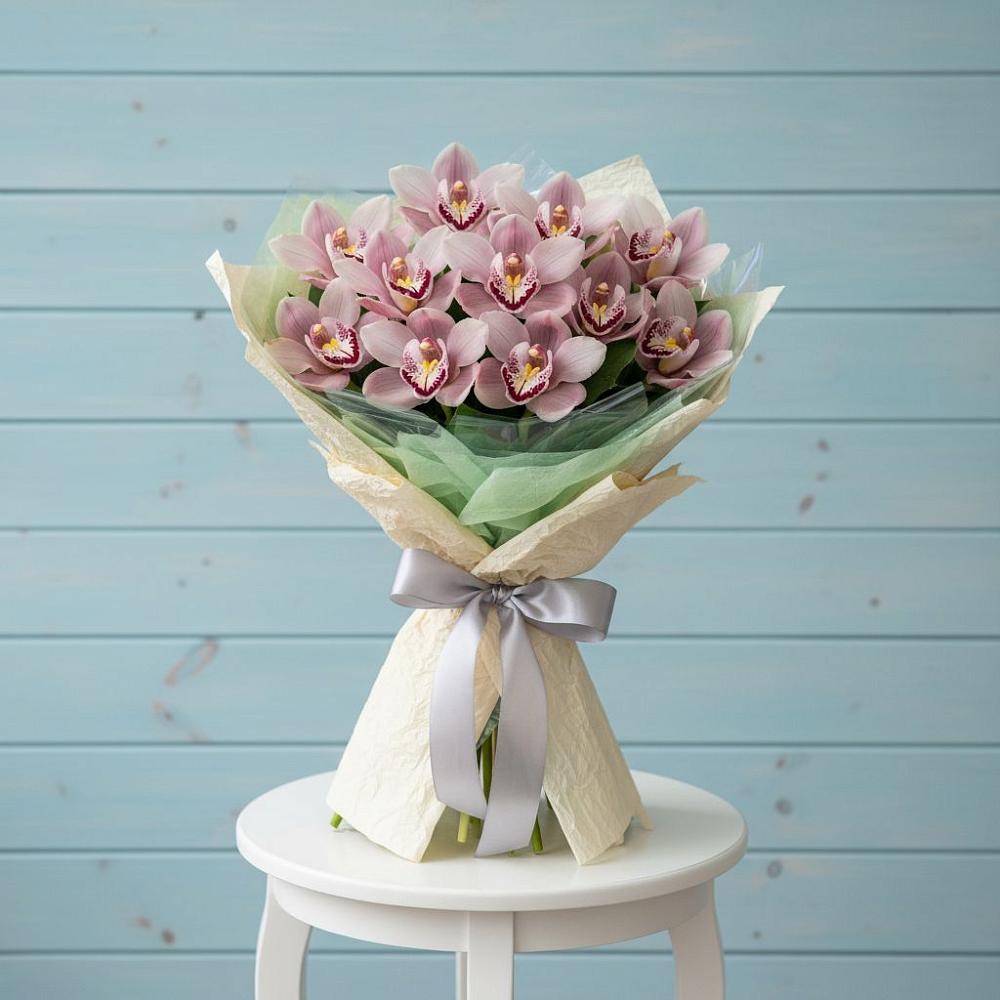 Букет цветов из: Орхидеи и Розы в Ищёрской