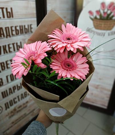 Букет цветов из: Герберы в Ищёрской