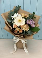 Букет цветов из:  Герберы и Хризантемы в Ищёрской