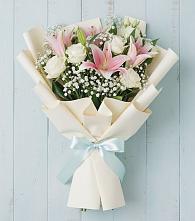 Букет цветов из:  Лилии в Ищёрской